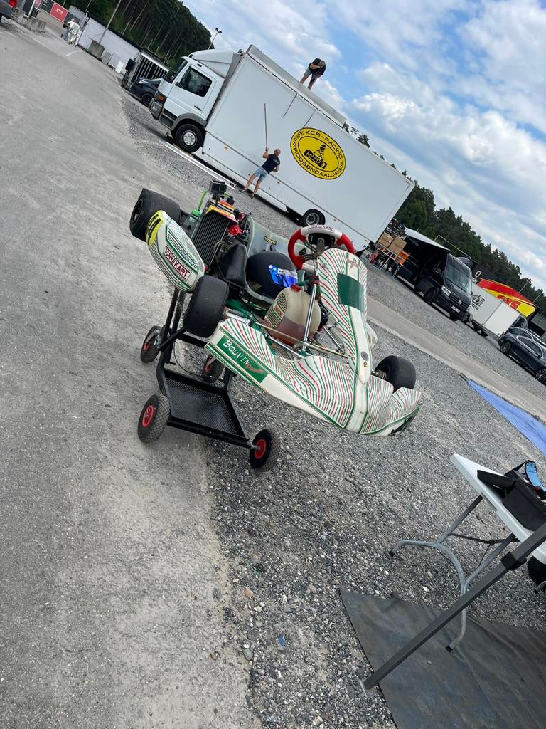 Tony kart met rotax max evo 125cc, Sport en Fitness, Karting, Ophalen, Gebruikt, Kart