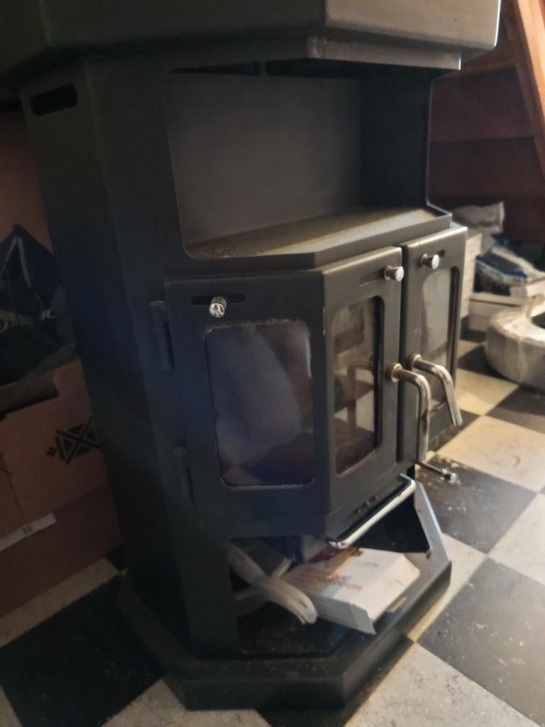 Zware houtkachel dik plaatstaal, Maison & Meubles, Poêles, Poêle à bois, Enlèvement