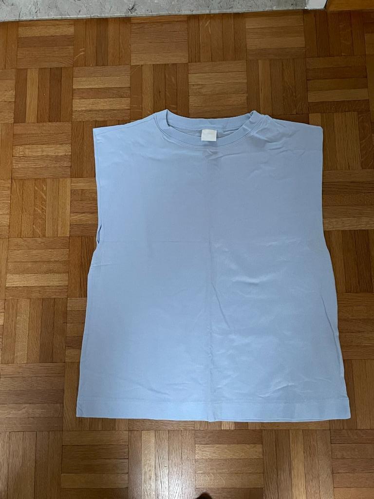 Lichtblauwe t-shirt H&M S, Kleding | Heren, T-shirts, Blauw, Ophalen of Verzenden, H&M, Gedragen