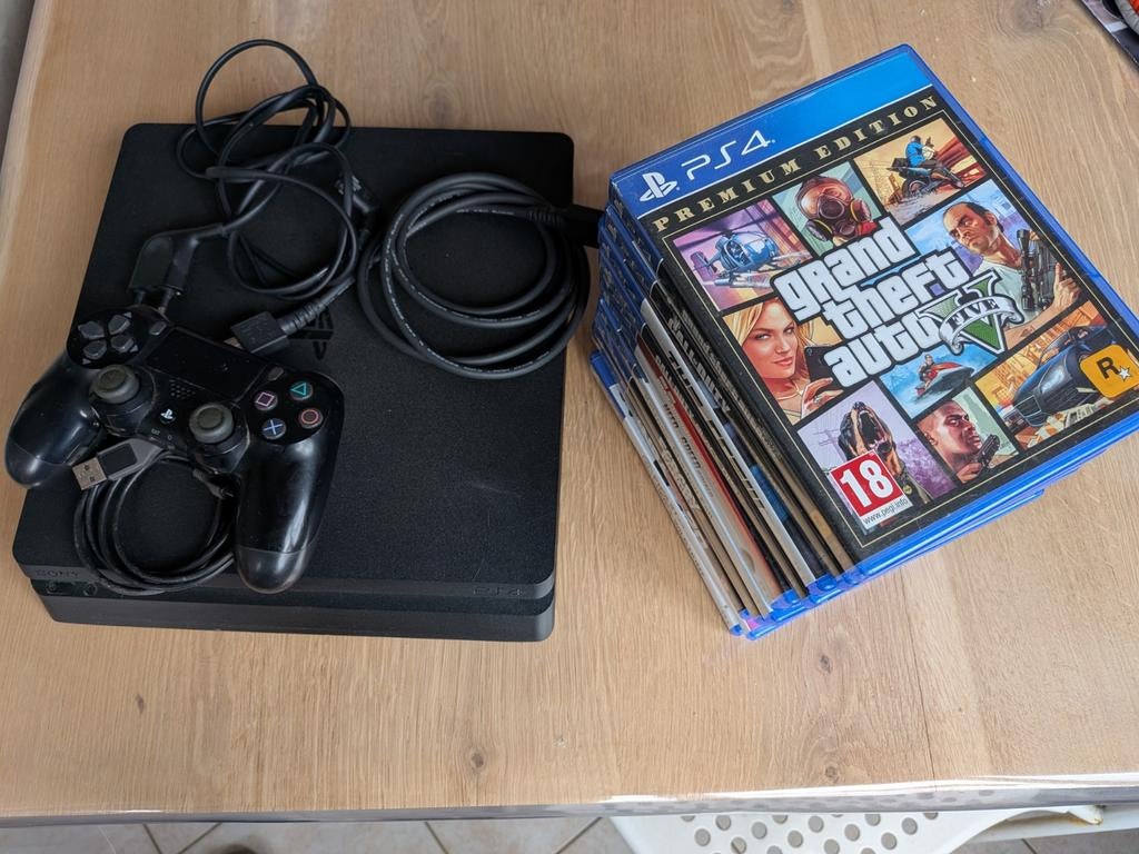 PS4 Slim + 12 Jeux + Manette -État Nickel, Consoles de jeu & Jeux vidéo, Consoles de jeu | Sony PlayStation 2, Enlèvement ou Envoi