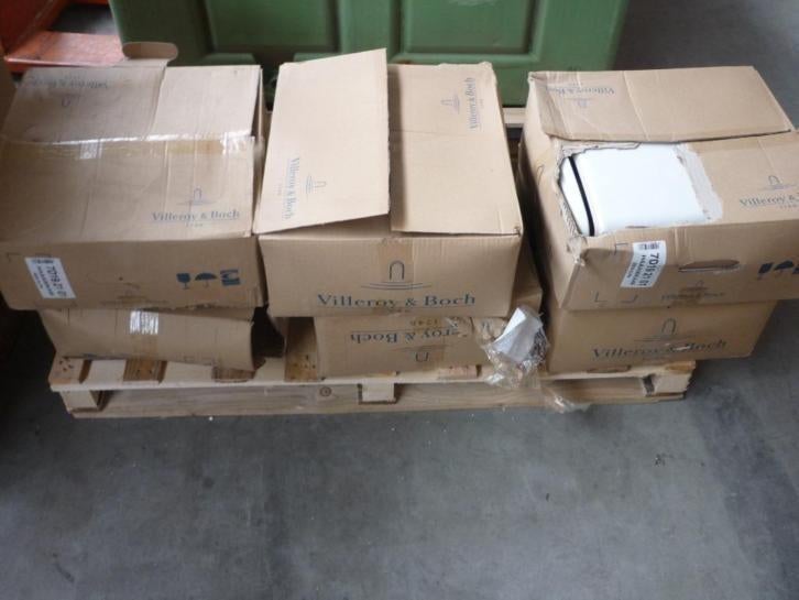 249. Opbouwspoelreservoir V&B Sphinx Grohe Laufen, Ophalen, Nieuw, Wit