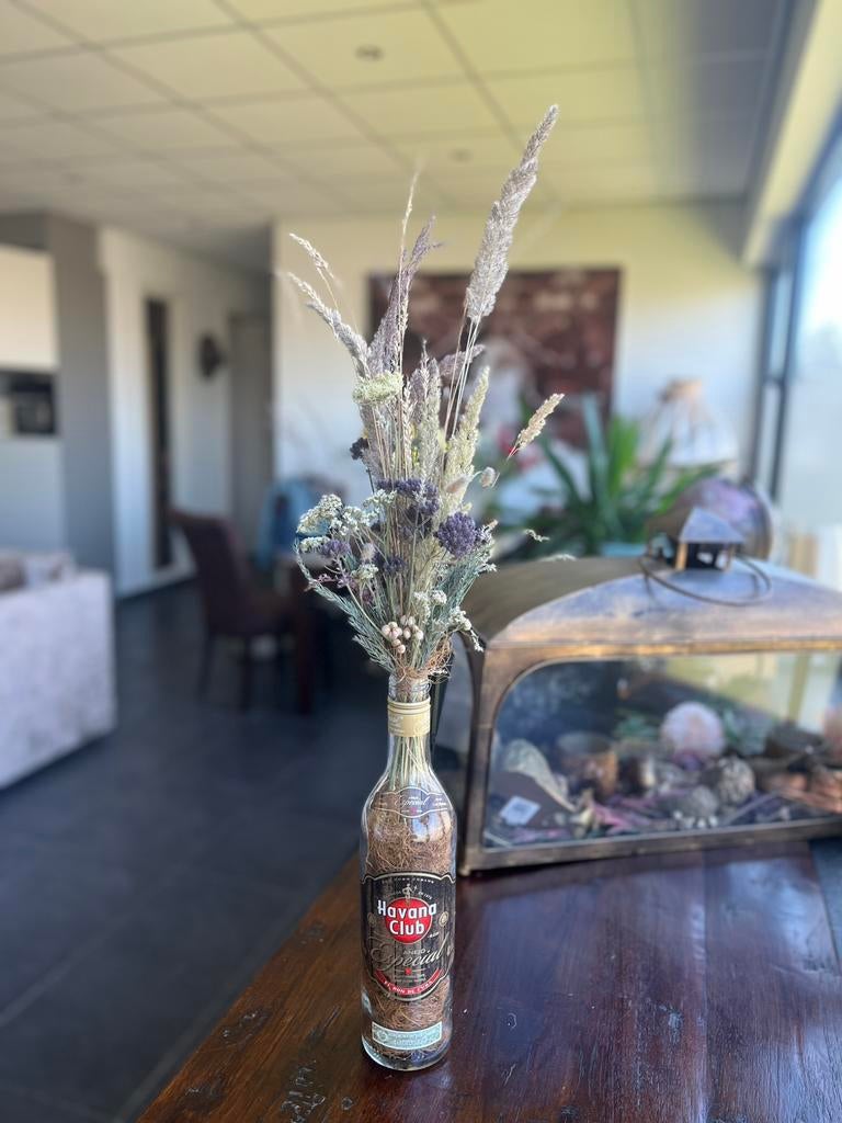 Bouteille de rhum Havana Club vide avec bouquet sec, Maison & Meubles, Enlèvement ou Envoi, Comme neuf