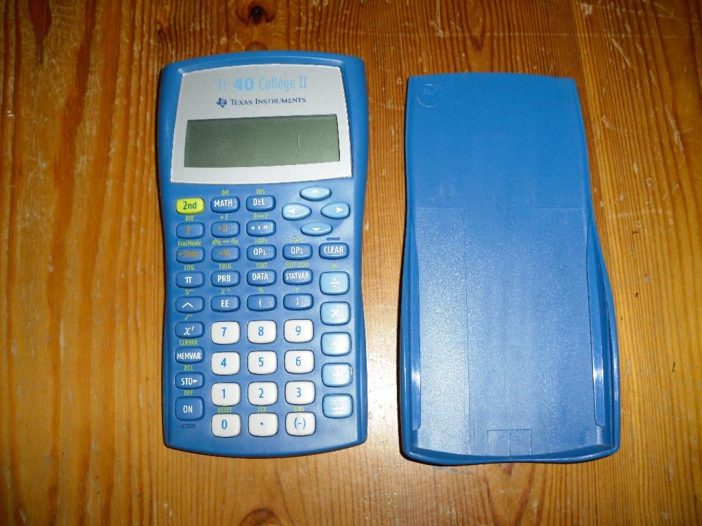 rekenmachine TI-40 Collège II TI, Divers, Calculatrices, Enlèvement