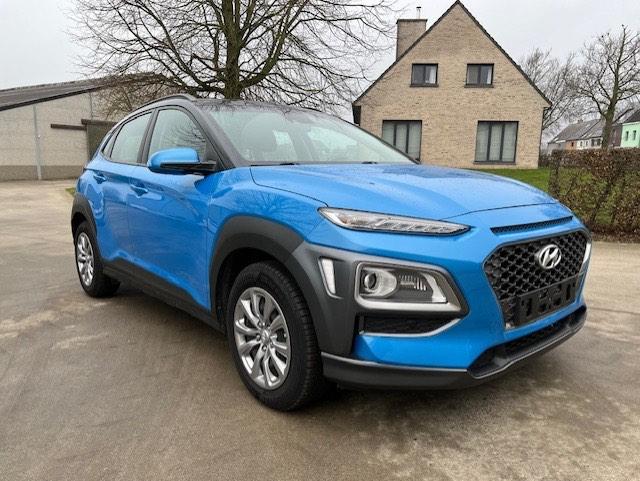Hyundai Kona 1.0 benzine MET 75.000km EN navi, Auto's, Hyundai, Stof, Blauw, USB, Bedrijf