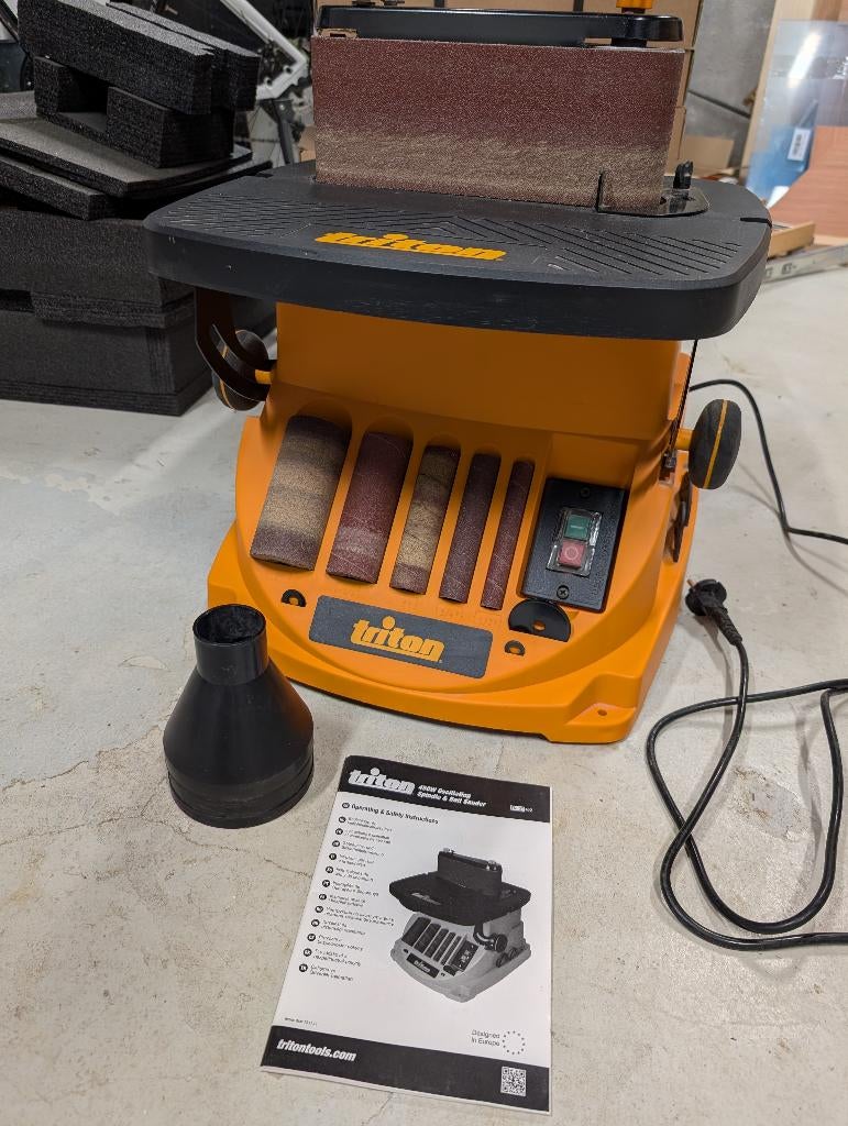Triton Ponceuse oscillante à bandes et à cylindres, Ophalen, Zo goed als nieuw, Bandschuurmachine