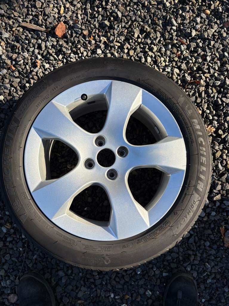 Peugeot 3008 - velgen set - 4x108 - 225 50 R17, Pneus et Jantes, Véhicule de tourisme, Pneus été, 17 pouces