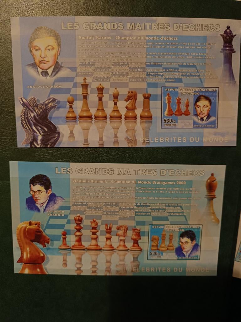Congo 2006 ** thema schaken, Postzegels en Munten, Postzegels | Afrika, Ophalen of Verzenden