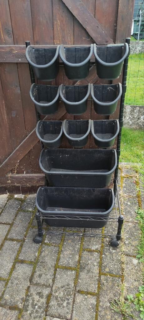 Plantenrek op wielen te koop, Ophalen, Kunststof, Zo goed als nieuw, 60 cm of meer