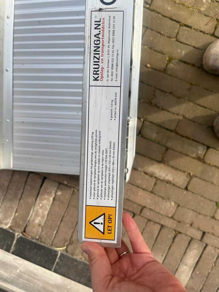 Opvouwbare Oprijplaat Kruizinga, Diversen, Ophalen, Zo goed als nieuw