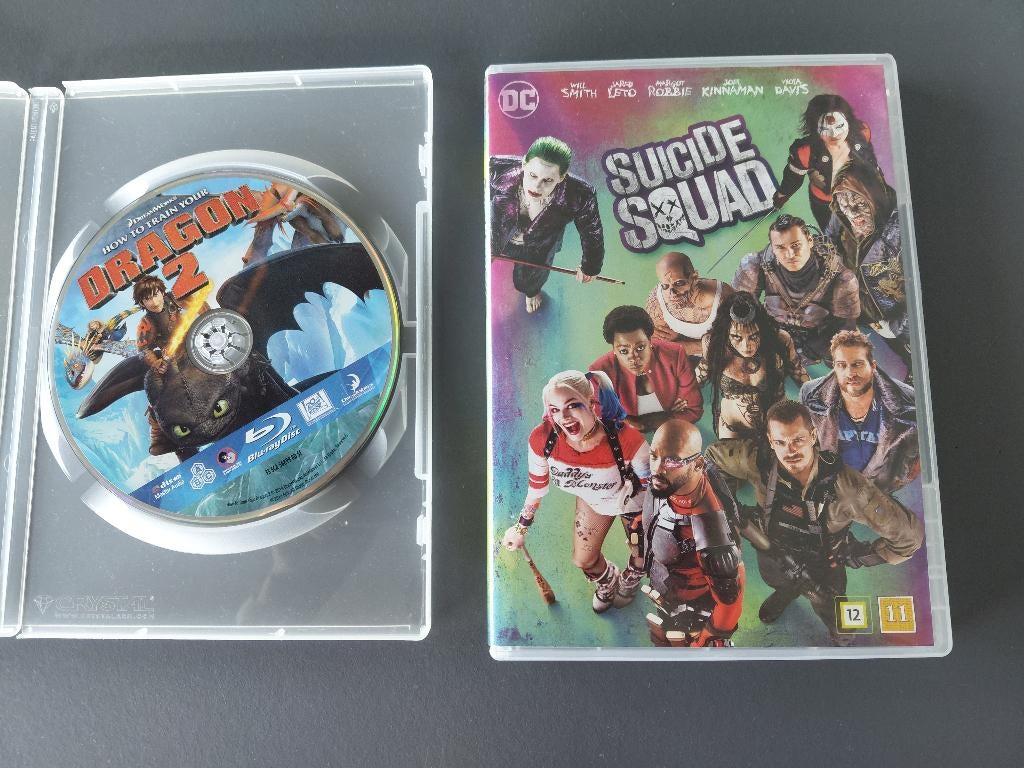 2 DVD'S DRAGON 2/SUICIDE SQUAD, Ophalen, Zo goed als nieuw, Avontuur