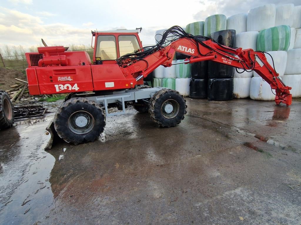 Atlas bandenkraan 1302, Ophalen, Kraan