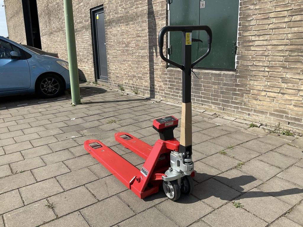 Ravas 1100 2000kg HANDPALLETWAGEN MET WEEGSCHAAL NIEUW, Manuelle, Empileur, Ravas
