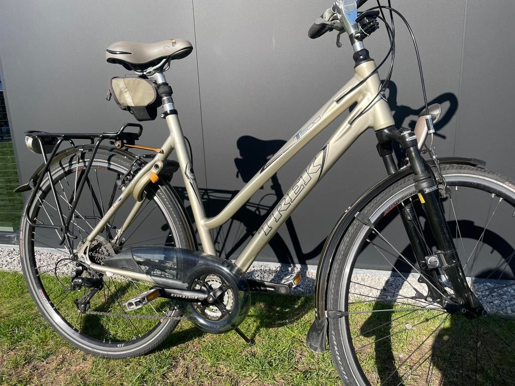 Trek T500 Navigator damensfiets in goudkleur, Fietsen en Brommers, Fietsen | Dames | Damesfietsen, Ophalen, Gebruikt, Overige merken
