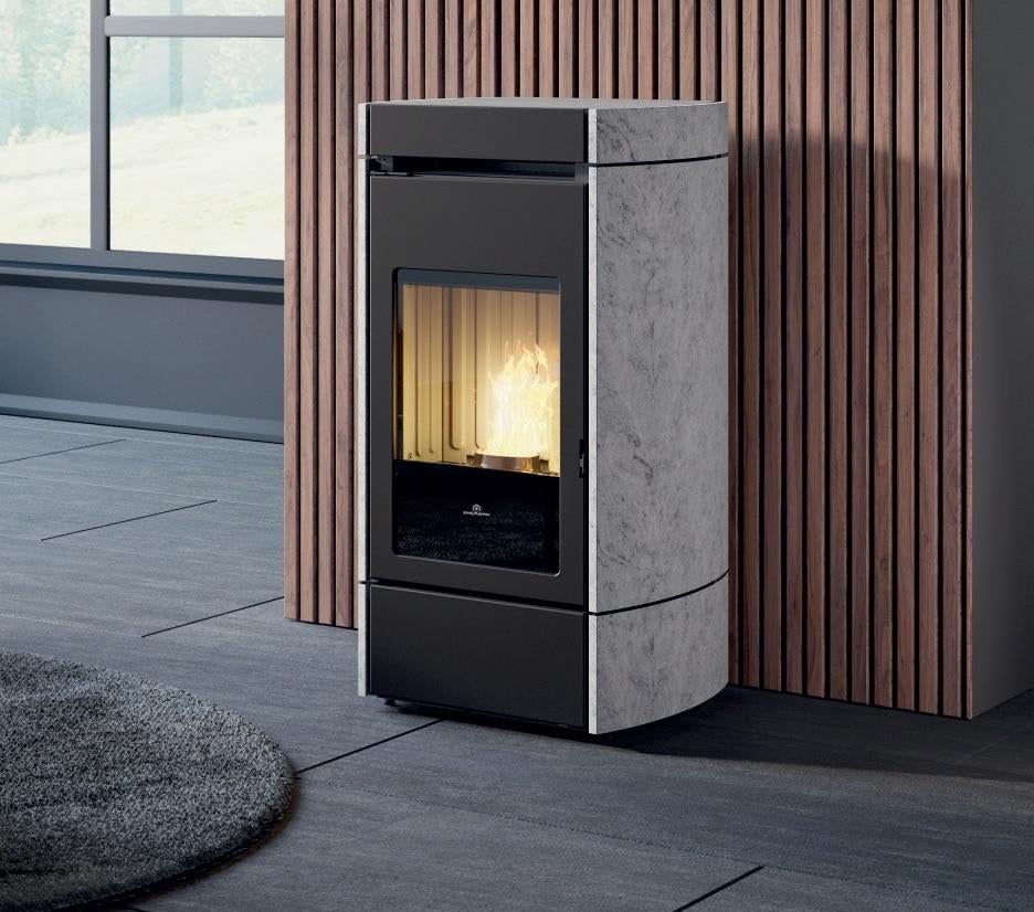 Pelletkachel Edilkamin Lena speksteen  AANBIEDING, Huis en Inrichting, Meerkleurig, Overige materialen, Overige stijlen, Nieuw