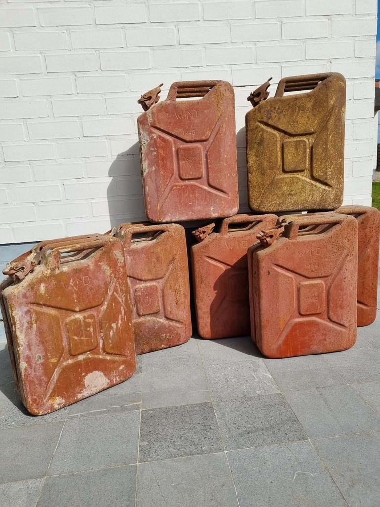 Wo2 Britse jerrycans, Verzamelen, Militaria | Tweede Wereldoorlog, Ophalen