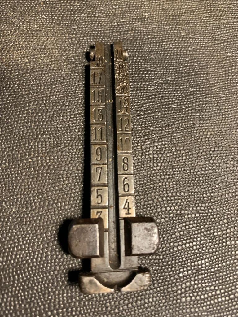 Militaria Allemand WW1 Planchette de Hausse Mauser Kar98, Verzenden, Landmacht, Overige typen