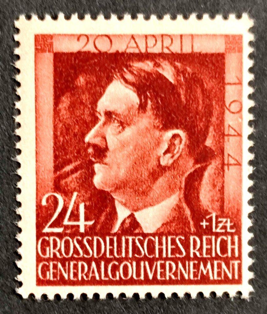 Gen.Gouv.: 55ste verjaardag A.Hitler 1944 POSTFRIS, Ophalen of Verzenden, Overige periodes, Postfris
