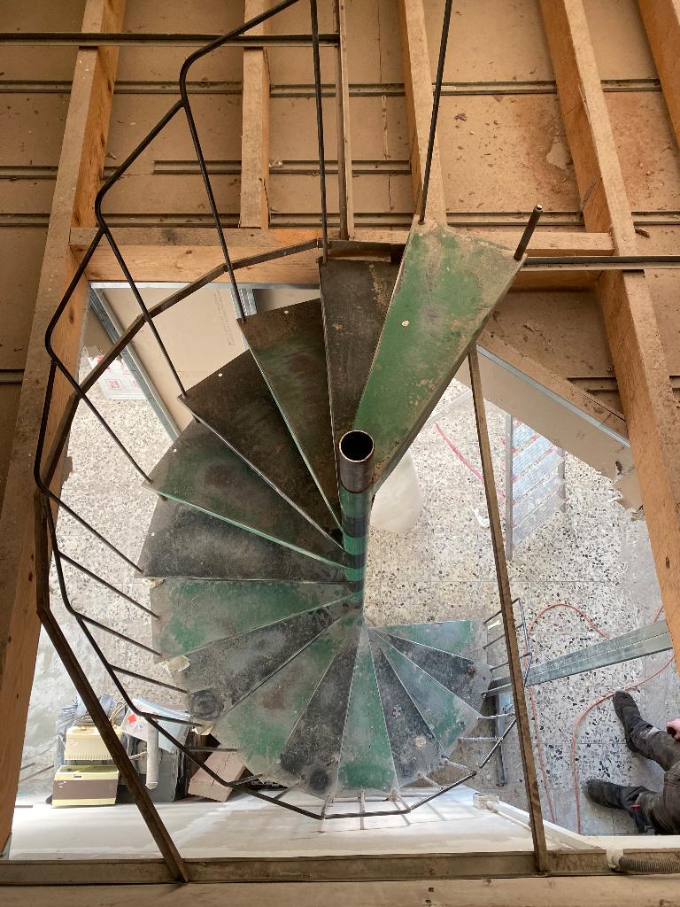 Escalier colimaçon en métal 60/70, Enlèvement, Utilisé, Escalier, 2 à 4 mètres