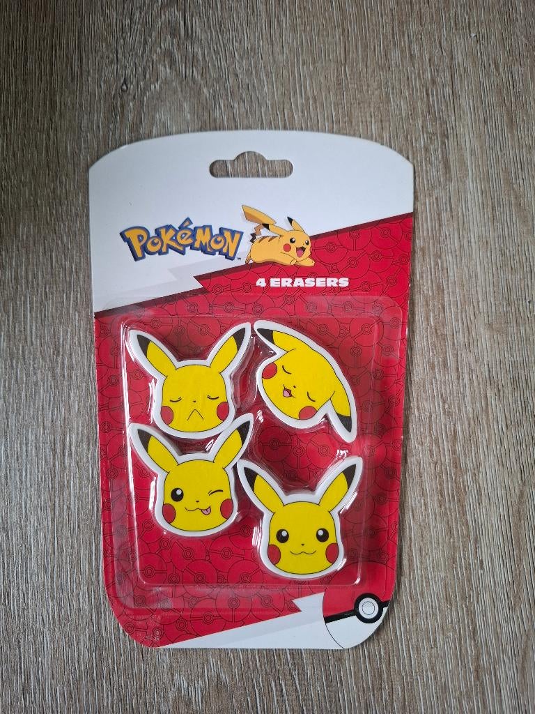 Pokemon - Gommen Pikachu - Nieuw, Ophalen of Verzenden, Nieuw