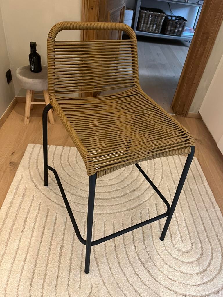 3 Barkrukken Kave Home, 3 krukken, Ophalen, Zo goed als nieuw, Met voetsteun