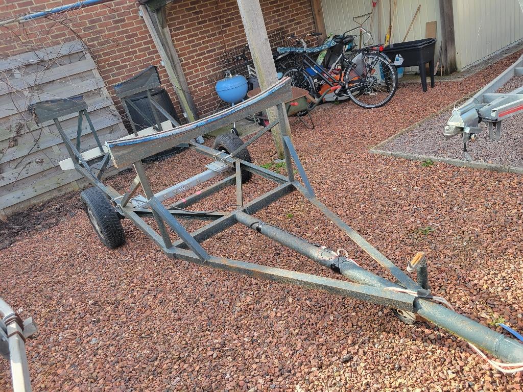 Boottrailer zeilboot/kielboot 5-6.5 meter, Moins de 1 500 kg, Enlèvement, Utilisé, 6 à 9 mètres