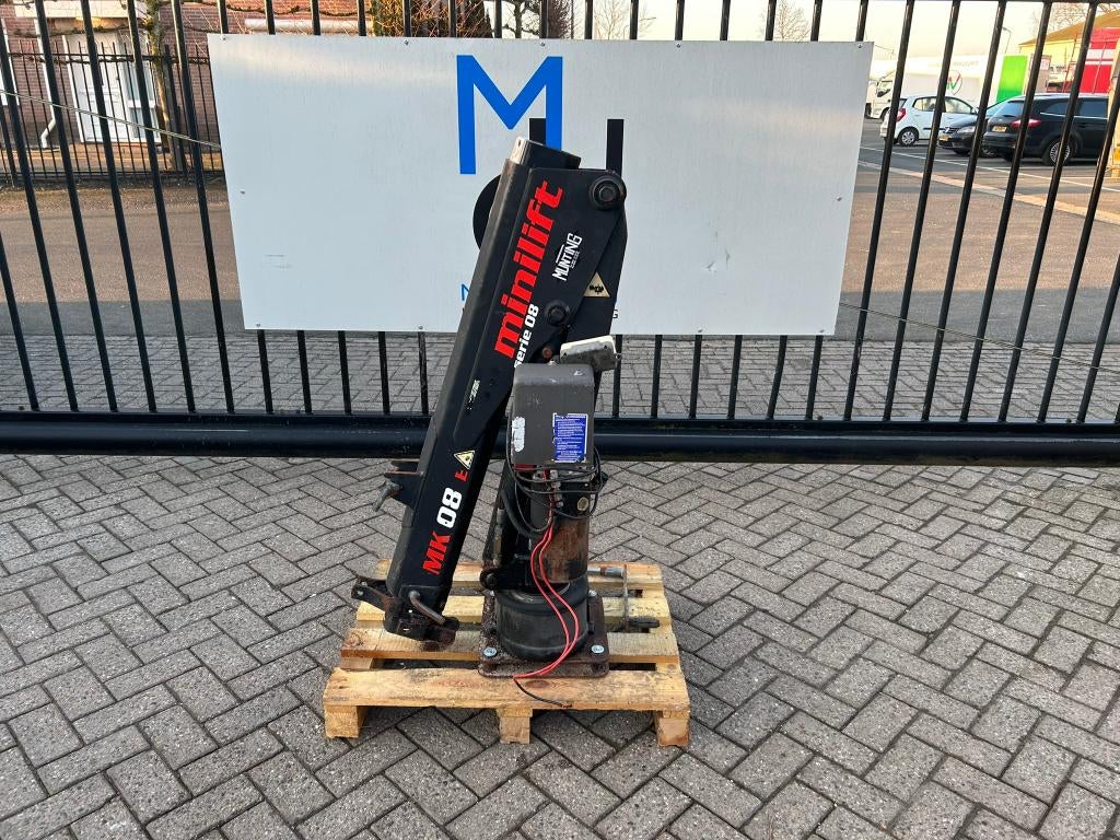 Minilift MK08 hydraulische laadkraan 12V 290CM 300KG, Ophalen, Gebruikt