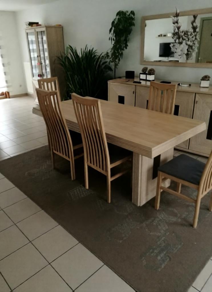 Volledige eetkamer set – direct compleet interieur, Huis en Inrichting, Ophalen, Zo goed als nieuw, 4 tot 6 stoelen