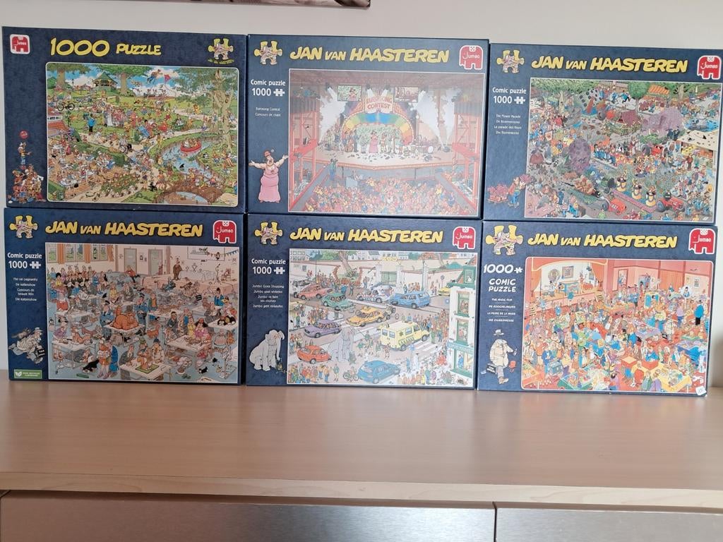 Puzzels van Haasteren, Hobby en Vrije tijd, Ophalen, 500 t/m 1500 stukjes, Zo goed als nieuw, Legpuzzel