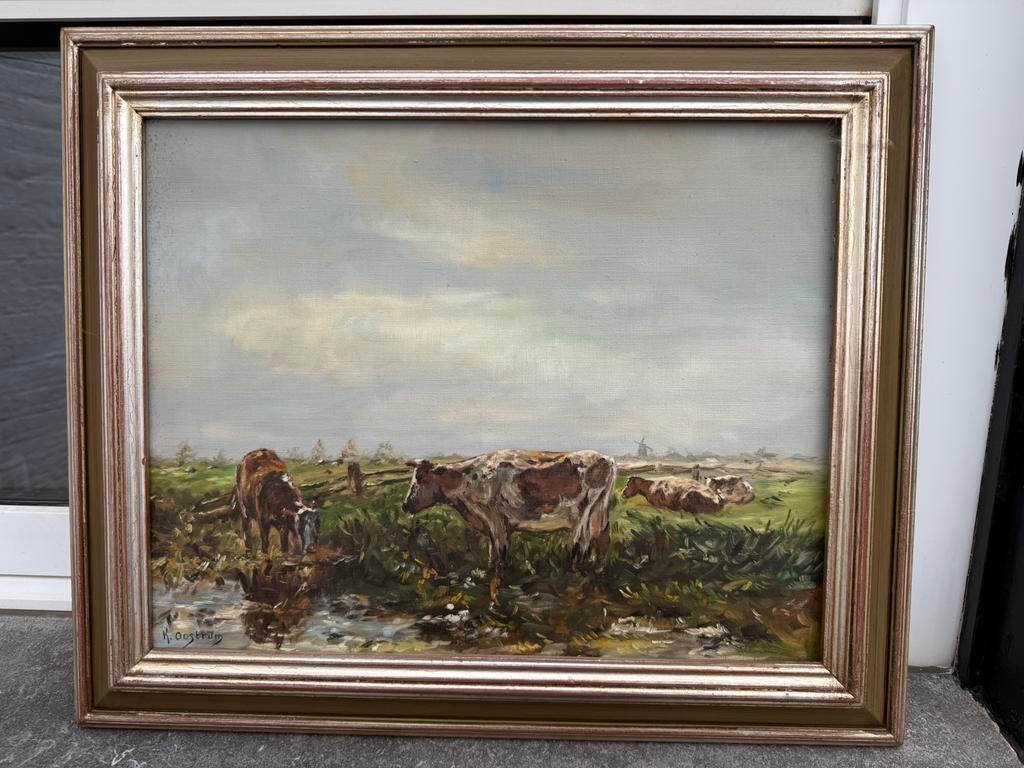 Schilderij K. Oostrum, Ophalen