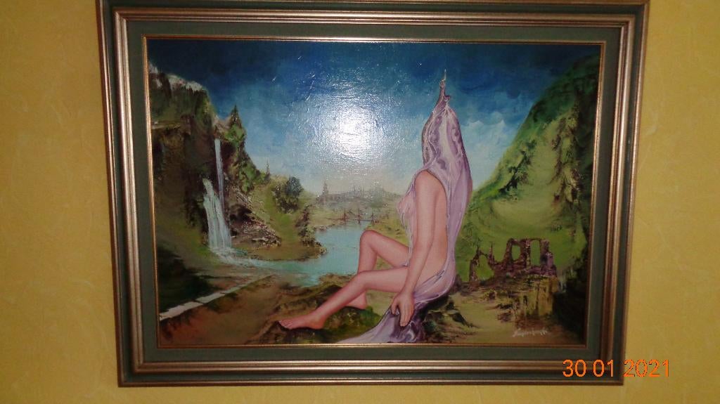 Klassiek schilderij André Vanderhaeghe, Enlèvement