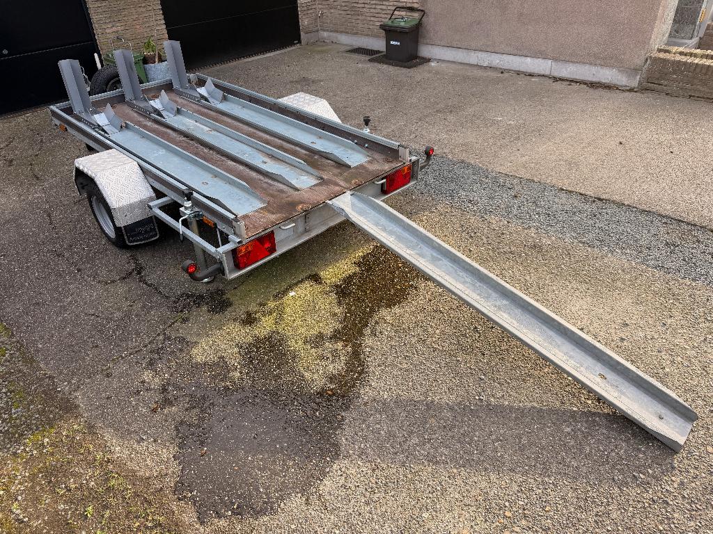 Geremde/geveerde motor aanhanger 1 of 2 motoren., Auto diversen, Aanhangers en Bagagewagens, Ophalen, Gebruikt