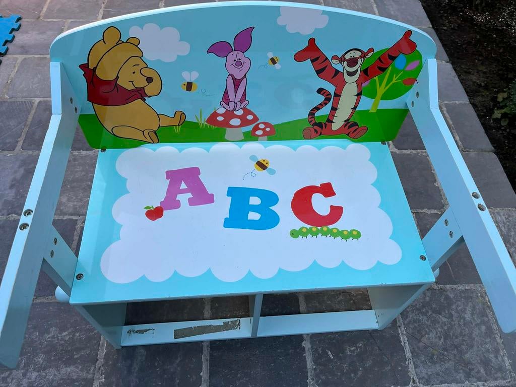 Bankje/bureautje, Kinderen en Baby's, Speelgoed | Speeltafels, Ophalen, Gebruikt