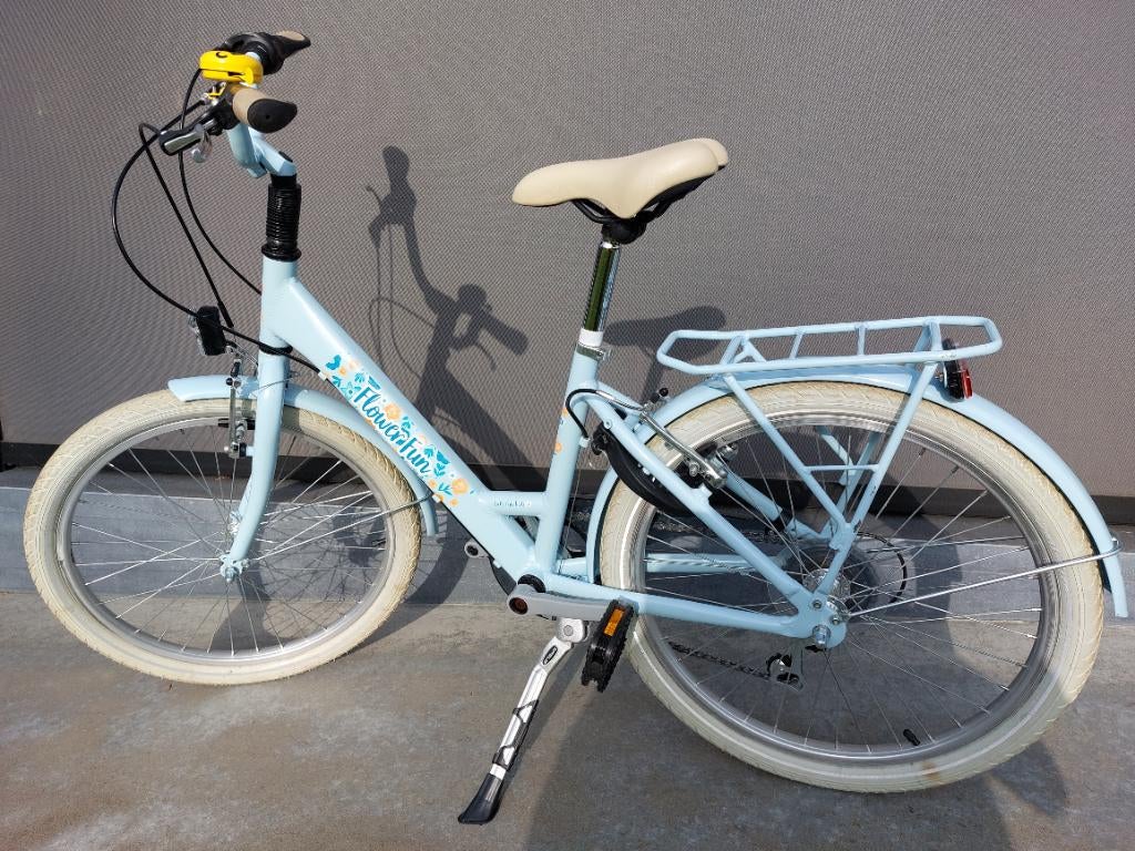Meisjesfiets 24 inch flower fun, Vélos & Vélomoteurs, Vélos | Filles, Comme neuf, 24 pouces, Frein à main, Vitesses, Enlèvement