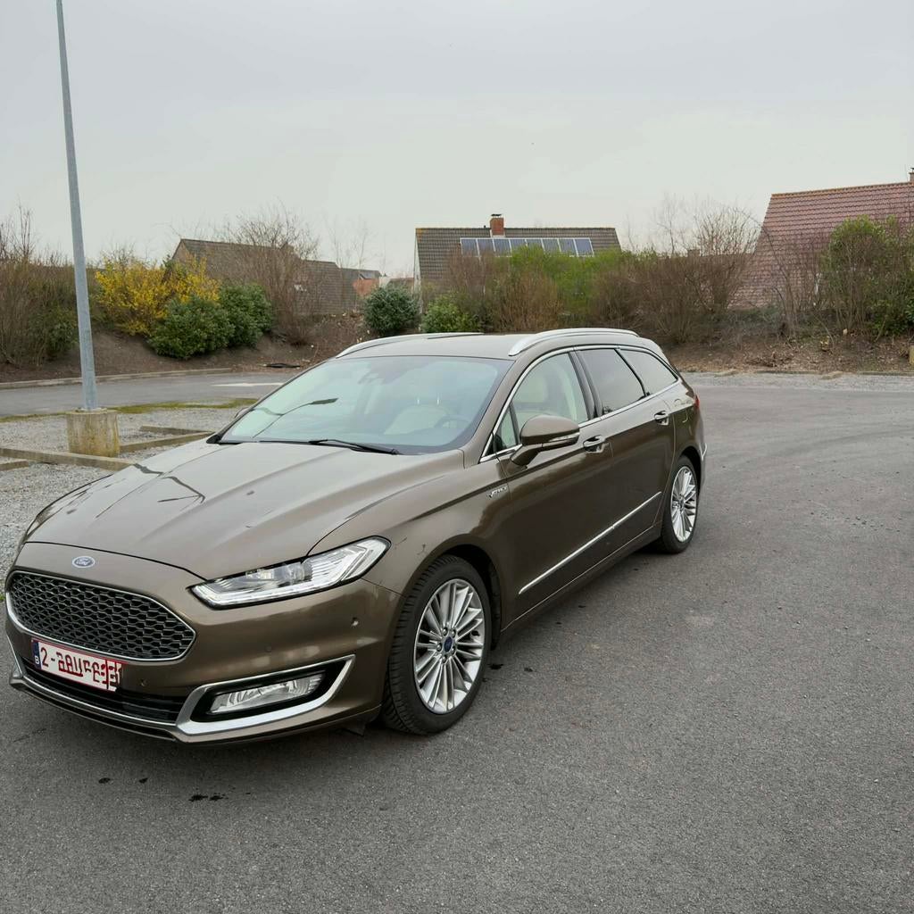 Ford Mondeo Vignale 2017, 148000 km, Auto's, Ford, 4 cilinders, Leder, 5 zetels, 5 deurs