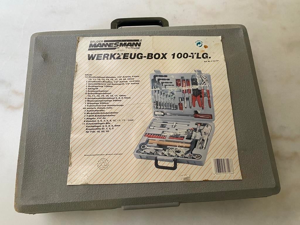 Gereedschapkoffer, Doe-het-zelf en Bouw, Gereedschapskisten, Ophalen, Gevuld, Zo goed als nieuw