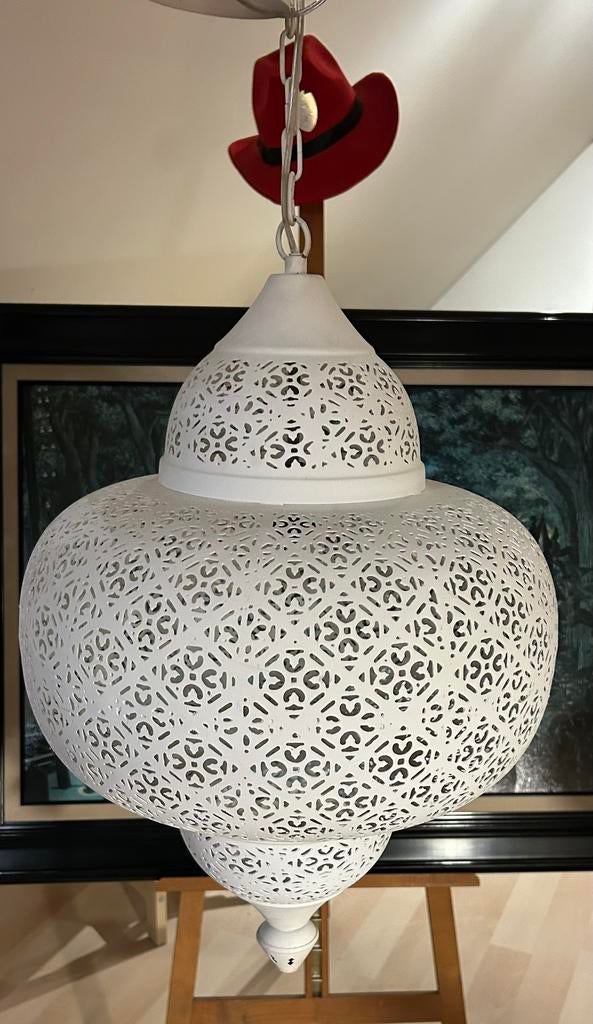 Grande lampe suspendue marocaine - lampe orientale ., Enlèvement, Comme neuf, Métal