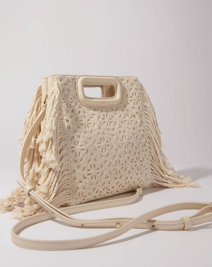 Maje tas M macrame nieuw, Ophalen of Verzenden, Nieuw, Beige