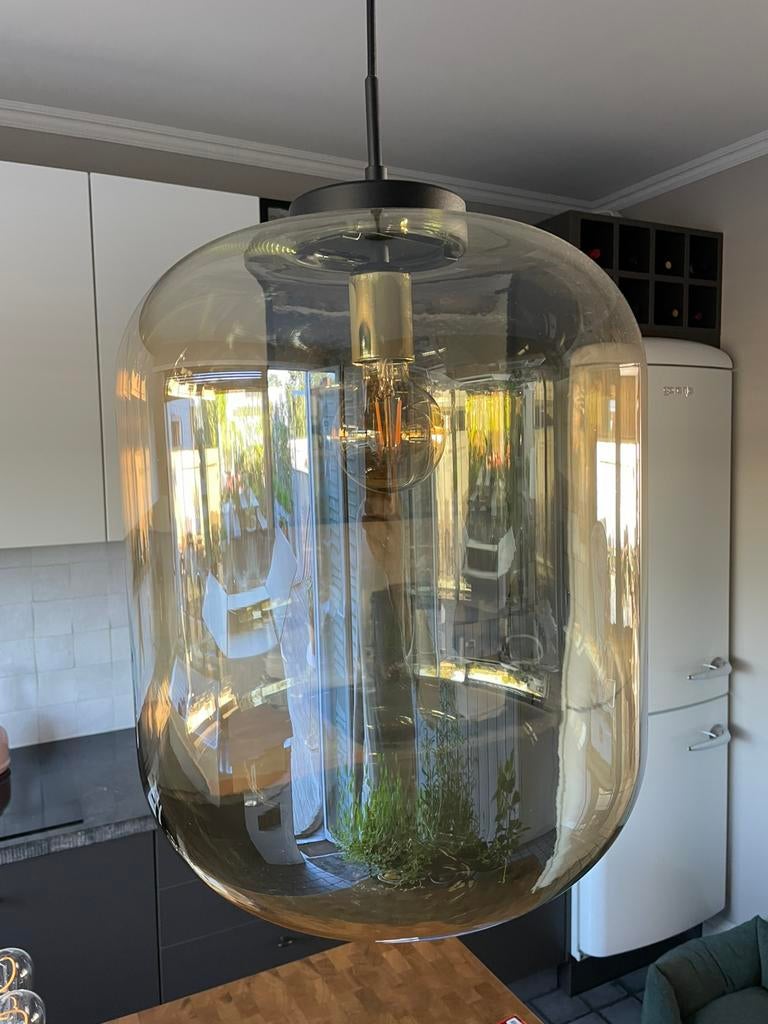 Hanglamp Eglo Bulciago, Huis en Inrichting, Ophalen, Zo goed als nieuw, Glas