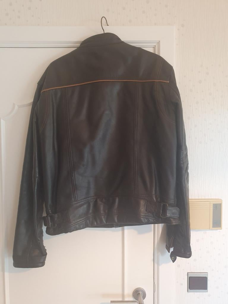 Veste Mango en cuir  L, Kleding | Heren, Jassen | Zomer, Ophalen, Bruin