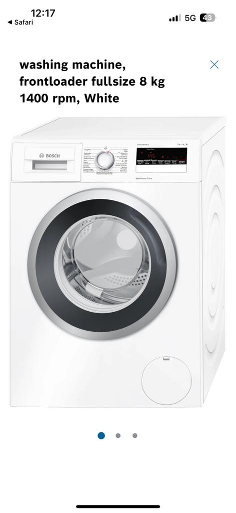 Bosch wasmachine, Ophalen, Gebruikt