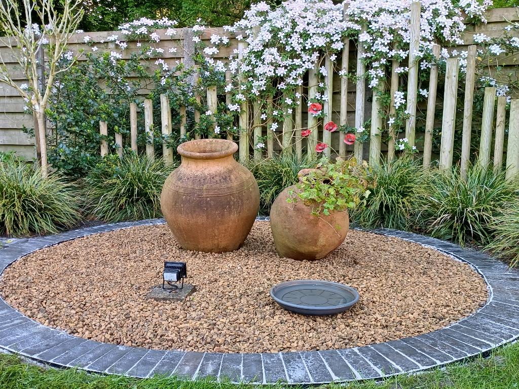 2 aardewerken vazen (tonnen), Ophalen, Keramiek of Aardewerk