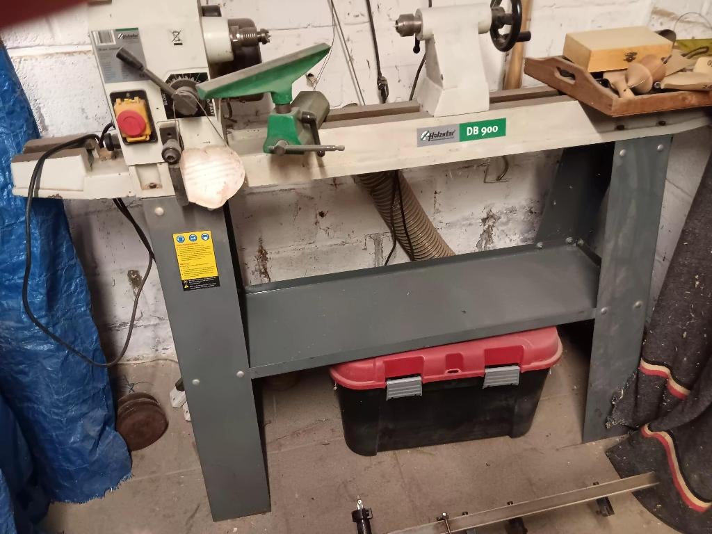 Tour à bois Holzstar DB 900 + accessoires, Enlèvement, Utilisé, Tour à bois