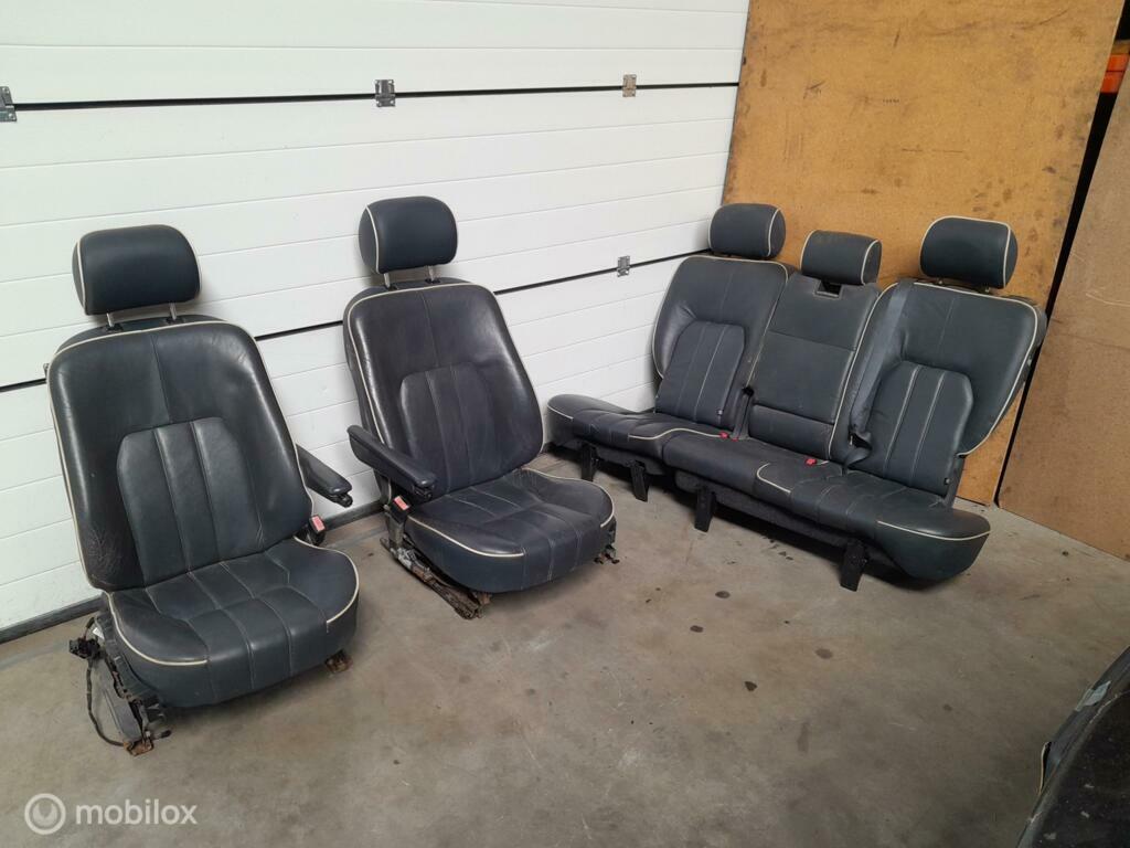 Stoelen + bank Land Range Rover L322 Vogue Zetels Leer Blauw, Auto-onderdelen, Interieur en Bekleding, Land Rover, Ophalen of Verzenden