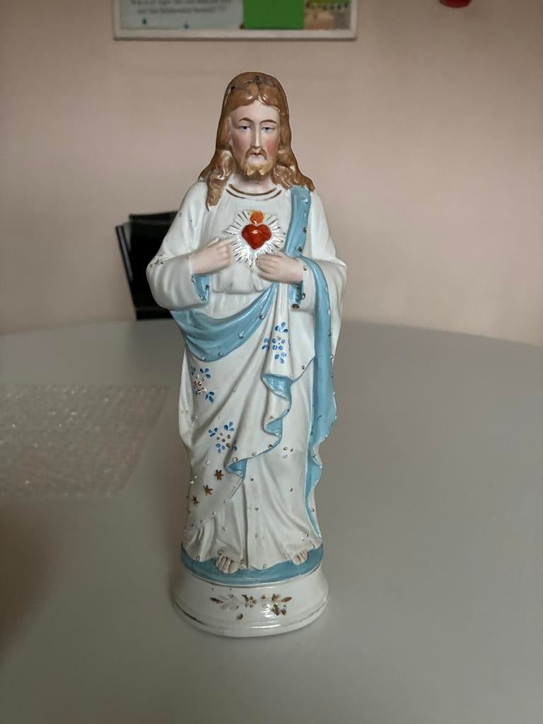 Christus beeld (biscuit 24cm), Antiek en Kunst, Ophalen