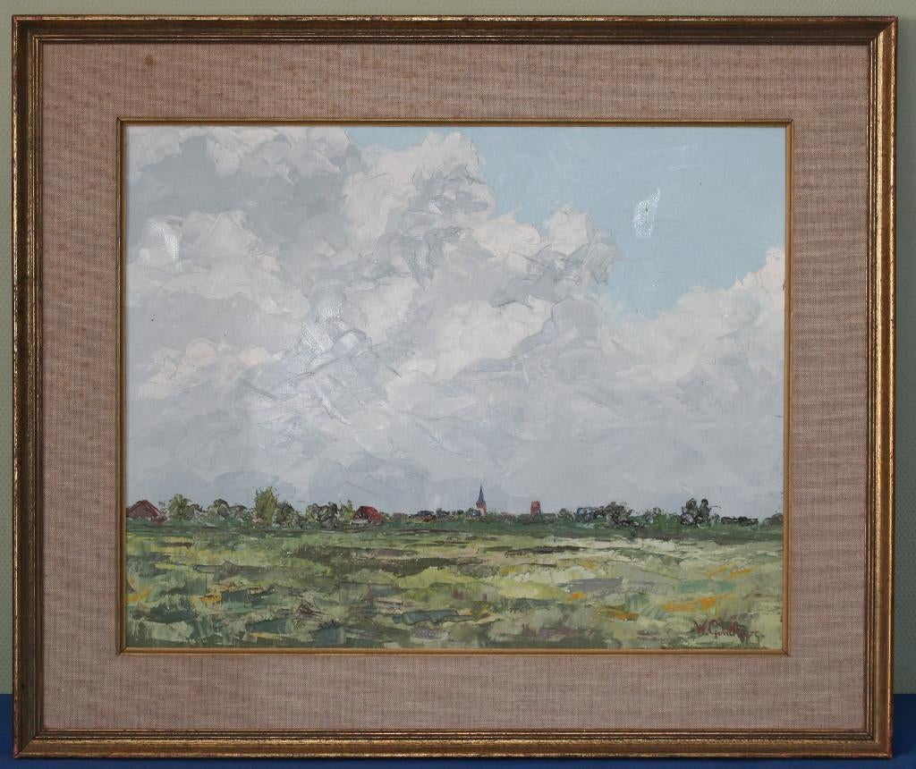 W. Gonthier - Schilderij op paneel - Gesigneerd, Ophalen of Verzenden