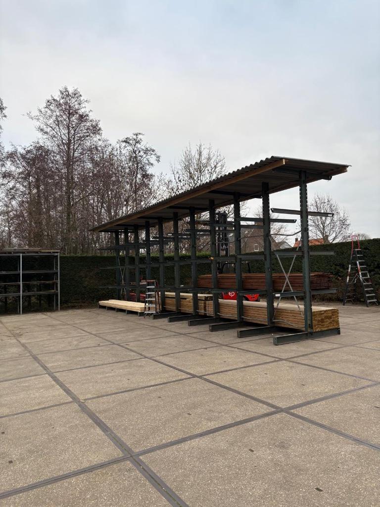 Magazijn draagarmstelling 800kg p/arm topkwaliteit, Ophalen