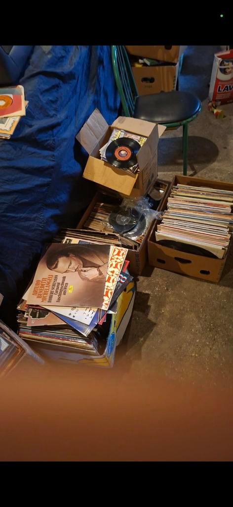 Lot de 4 caisses de vinyles, CD & DVD, Vinyles | Autres Vinyles, Enlèvement ou Envoi