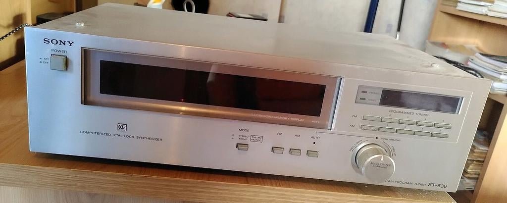 Vintage Sony - AM/FM Program Tuner ST-636, Enlèvement, Analogique