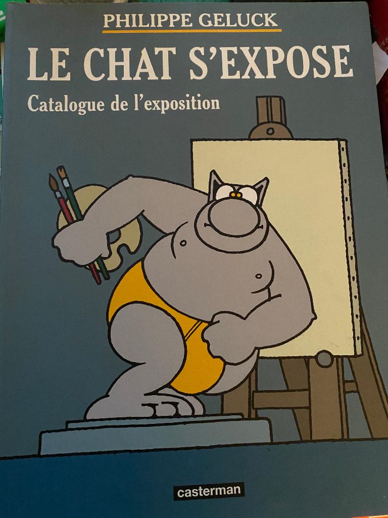 Le chat s'expose : auteur Philippe Geluck, Livres, BD, Enlèvement ou Envoi, Une BD, Comme neuf, Casterman