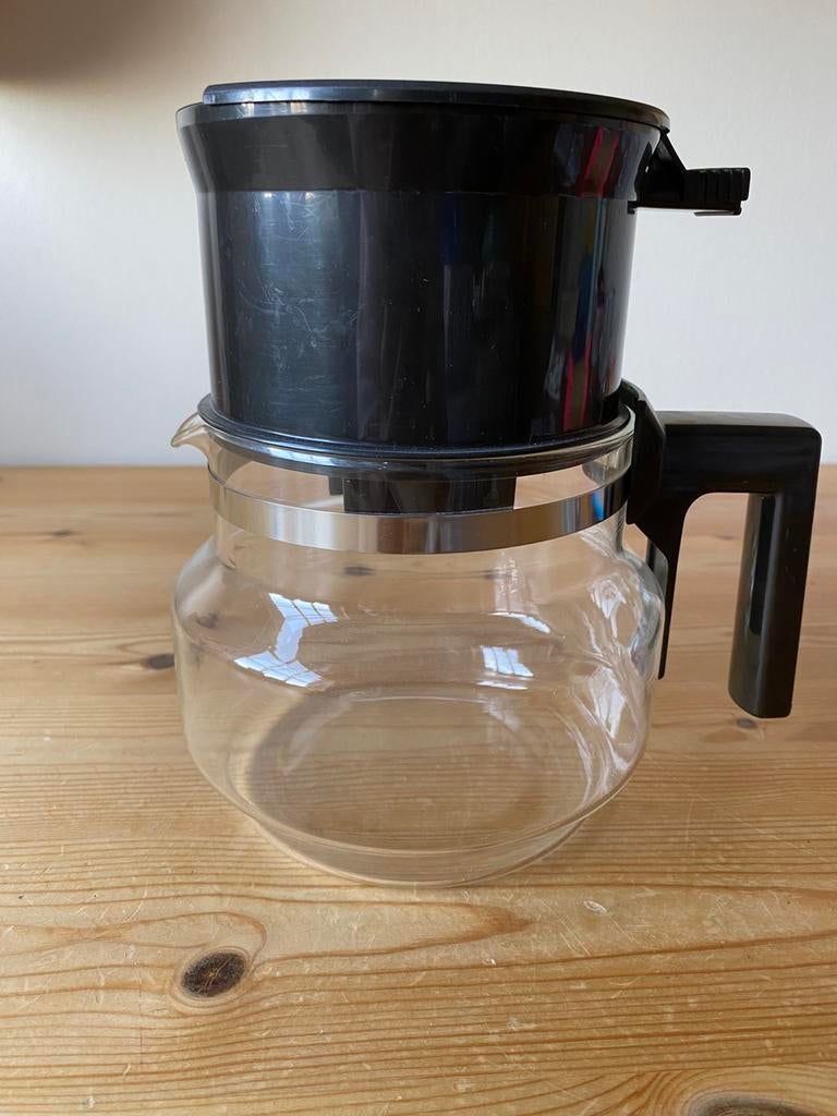 Glazen koffiepot, Ophalen, Gebruikt